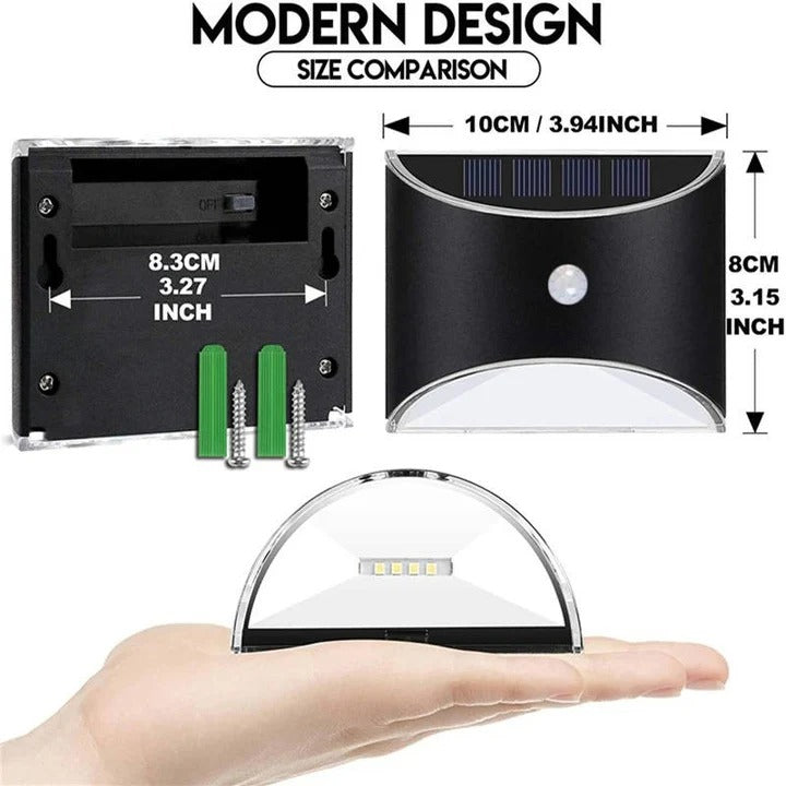 Outdoor Motion Sensor Stair Lights and Fence Light LED Waterproof