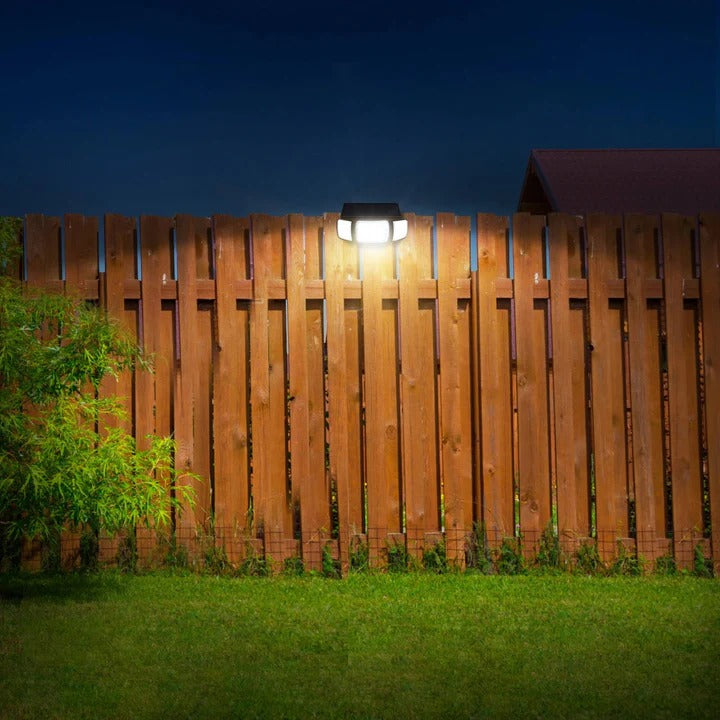 Outdoor Solar Powered Motion Sensor Flood Lights Adjustable Head