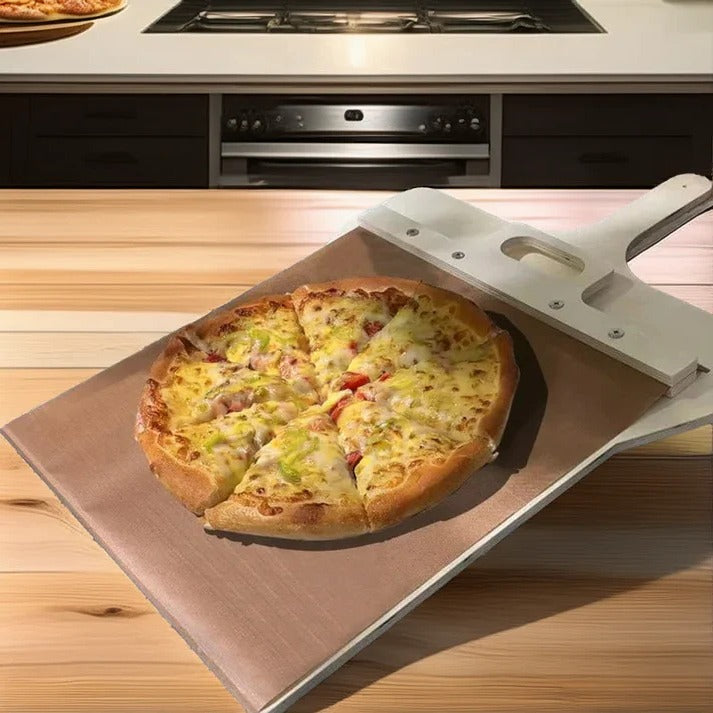 Wooden Sliding Pizza Peel for Easy Transfer and Baking