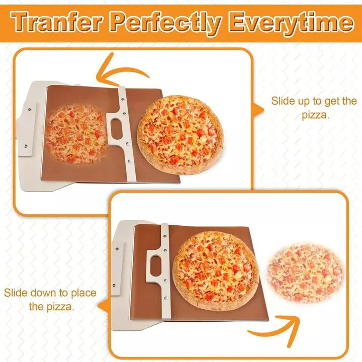 Wooden Sliding Pizza Peel for Easy Transfer and Baking