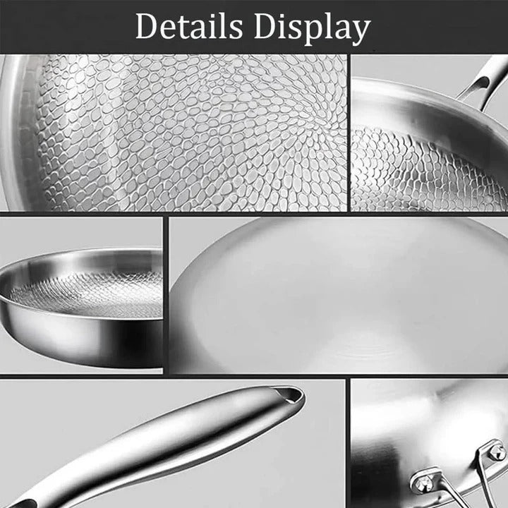 Durable Titanium Pan Non Stick Non Toxic for Induction Cooktops