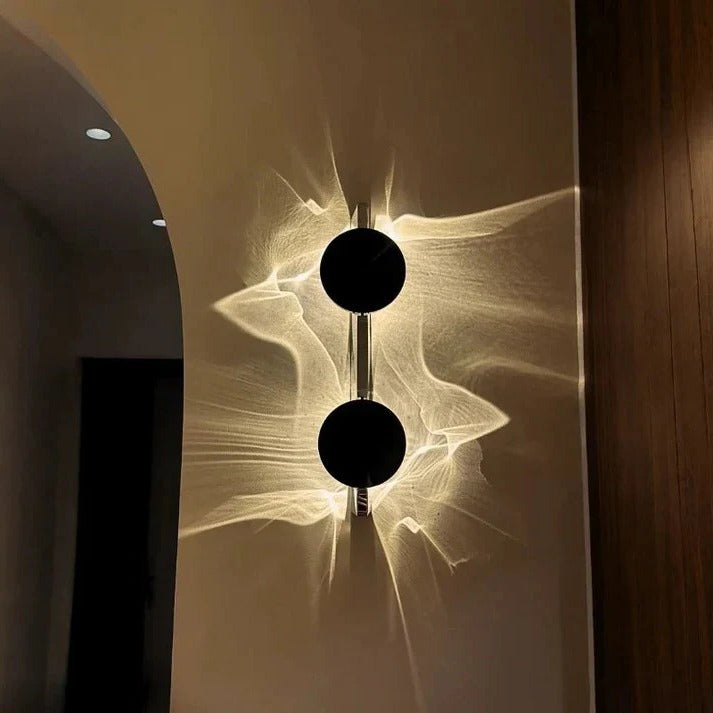 Minimalist Wall Sconce, LED Wall Light, Stainless Steel Fixture, 180 Degree Rotation