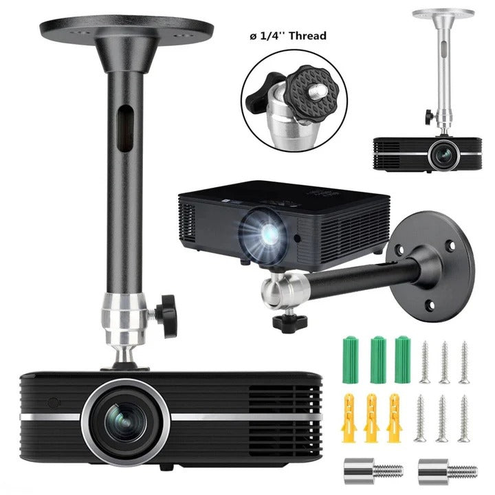 Adjustable Projector Ceiling Mount Kit with Universal Fit