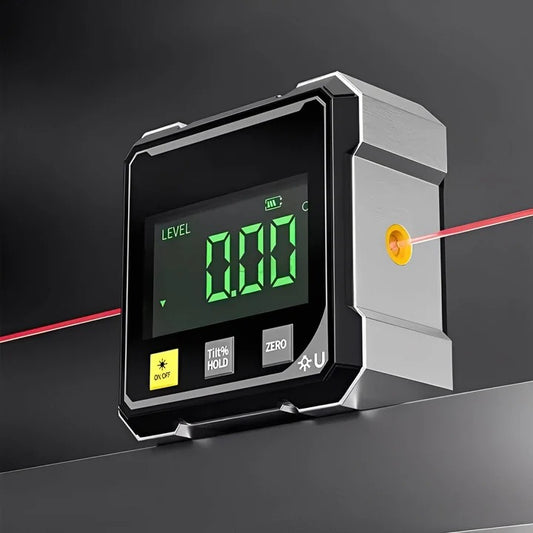 Digital Angle Finder with Laser Level and Type C Charging