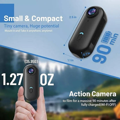 Professional 360 Action Camera 4K with Touch Screen