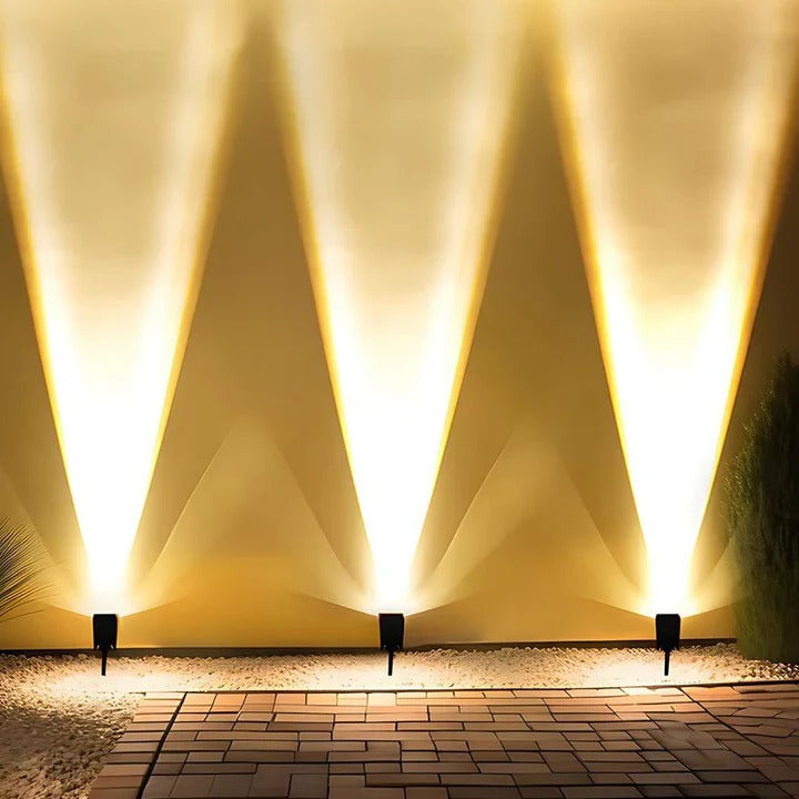 Solar Multi-zoom Spot Light with Waterproof LED and RGB Colors