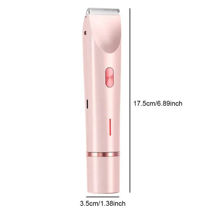 Cordless Painless Bikini Hair Trimmer with Precision Blade and USB Charge