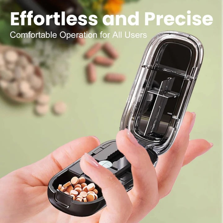 Versatile Portable Pill Cutter and Splitter with Sharp Stainless Steel Blade