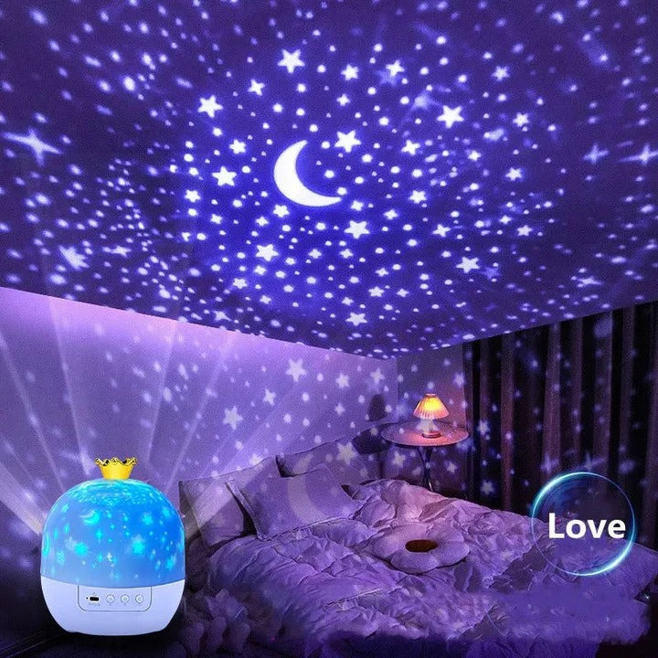 Projector Night Light for Kids and 360 Degree Rotating Starry Sky Lamp