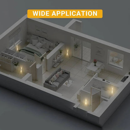 Compact Wall Socket Light with Energy-Efficient LED and Slim Design