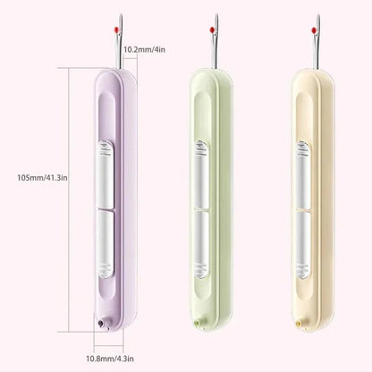 Portable Needle Threader and Seam Ripper Tool for Embroidery and Quilting