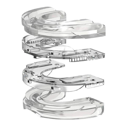 Ergonomic Anti-Snoring Mouth Guard and Adjustable Mandibular Advancement Device and Case