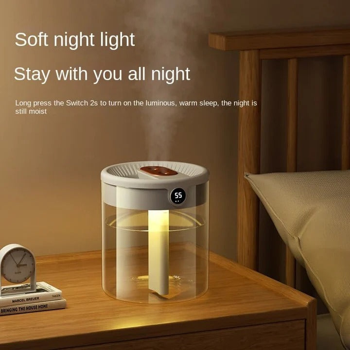 Air Humidifier, Ultrasonic Cool Mist Maker and Whisper Quiet Operation