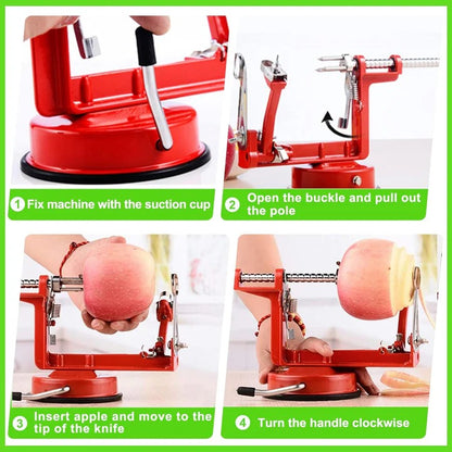 Apple Skin Peeler and Professional Stainless Steel Rotary Blade and Ergonomic Grip
