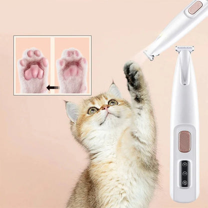 Quiet Low-Noise Cat Grooming Trimmer with Ceramic Blades for Scared Felines