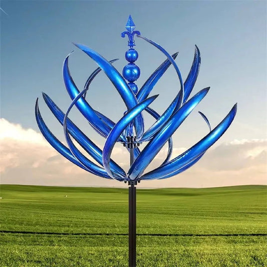 Weather-Resistant Metal Wind Spinner with Dual Directional Movement for Yards