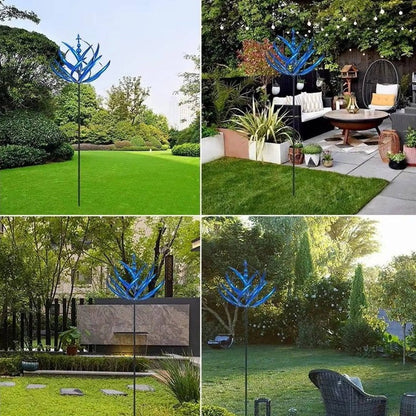 Weather-Resistant Metal Wind Spinner with Dual Directional Movement for Yards