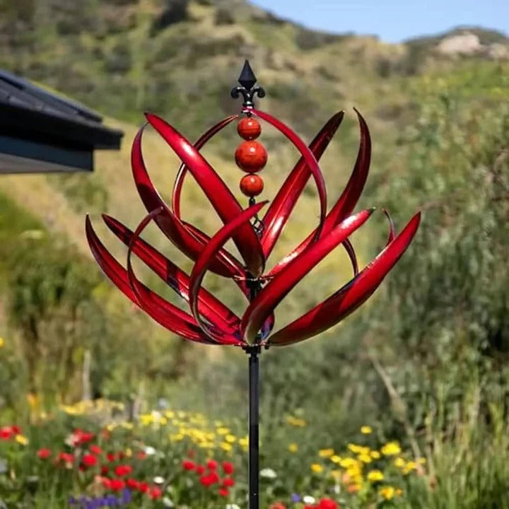Weather-Resistant Metal Wind Spinner with Dual Directional Movement for Yards