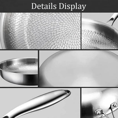 Scratch-Resistant Titanium Non-Stick Skillet with Ergonomic Stay-Cool Handle and Non-Toxic Build