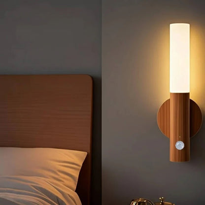 Bedroom Motion Sensor Night Light with Plug in Connection and Energy Efficient LED Bulbs and Wide Angle Detection