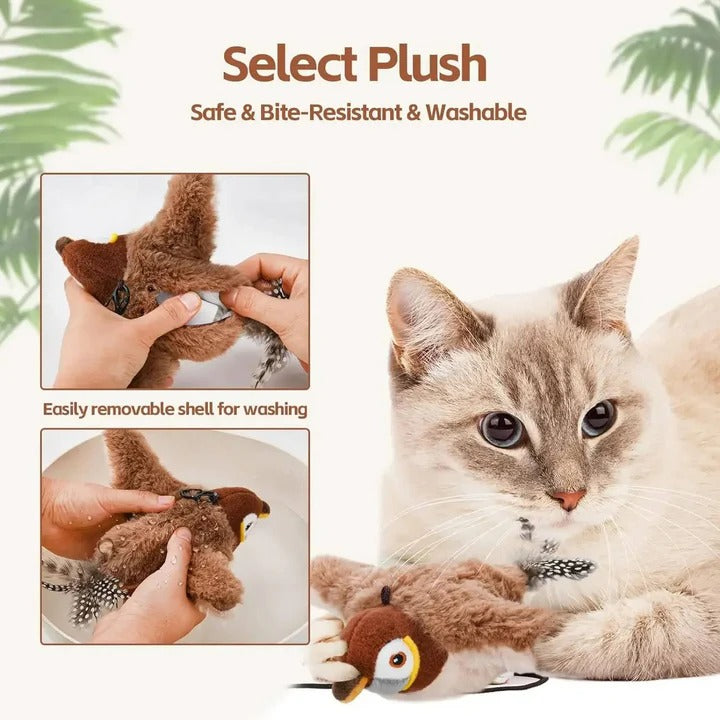Rechargeable Interactive Toys for Cat Chasing with Internal Weight Balance System and Silent Motor