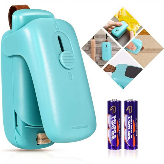 Portable Bag Sealer and Cutter, Battery Powered Heat Sealer for Food Storage