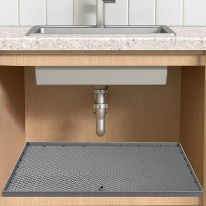 Silicone Under Sink Protective Liner for Kitchen Cabinets and Waterproof Leak Guard