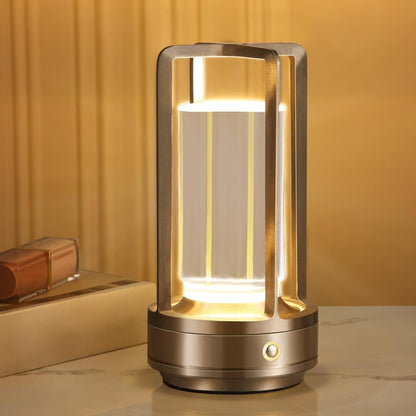 Rechargeable Crystal Table Lamp with 360 Degree Ambient Glow