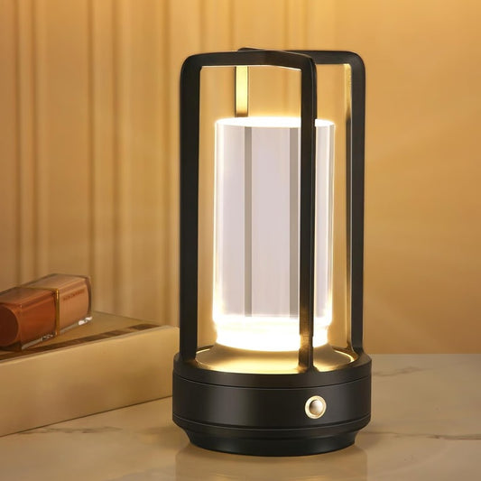 Rechargeable Crystal Table Lamp with 360 Degree Ambient Glow