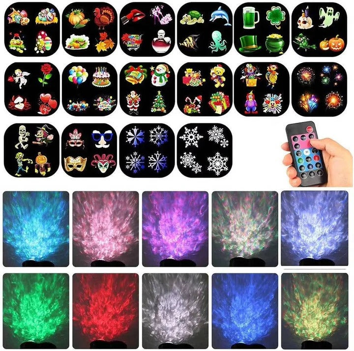 Festive Christmas Projector Lights featuring Multi-Color LED Display