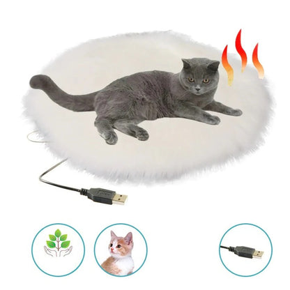 Electric Heated Pet Pad with USB Power Port and Rapid Warming Technology