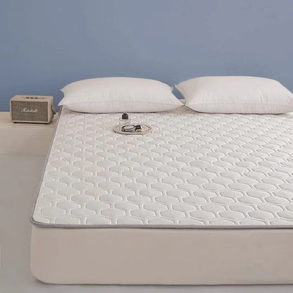 Quilted Cooling Mattress Pad with High-Density Cooling Fiber