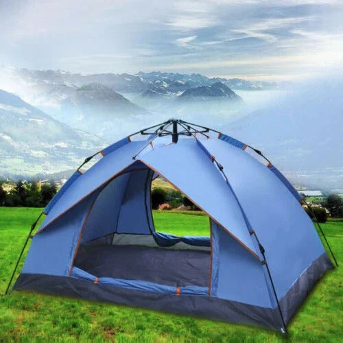Instant Pop-Up Tent, 3-4 Person Fast Pitch Camping Shelter, Lightweight Outdoor Dome
