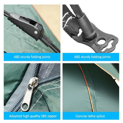 Instant Pop-Up Tent, 3-4 Person Fast Pitch Camping Shelter, Lightweight Outdoor Dome