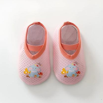 Non-Slip Baby Shoes with Cartoon Designs