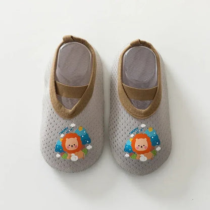 Non-Slip Baby Shoes with Cartoon Designs