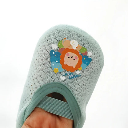 Non-Slip Baby Shoes with Cartoon Designs