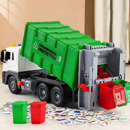 Garbage Truck Toy with Interactive Features