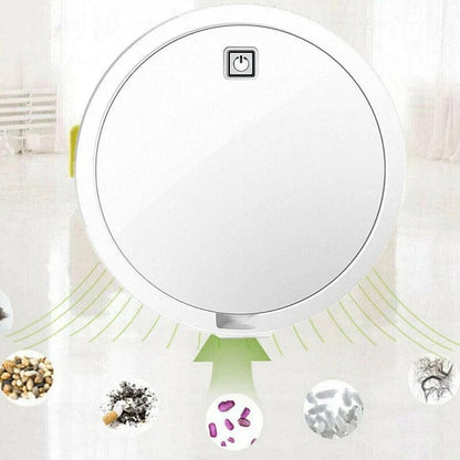 Slim Robot Vacuum Cleaner, 90 Min Runtime Automatic Floor Sweeper with Smart Sensors