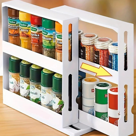 Swivel Shelves Spice Rack Organizer