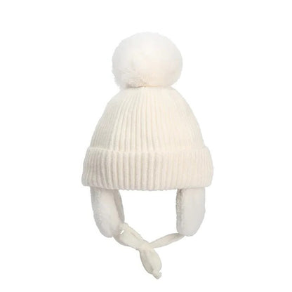 The Warm Kids Knit Beanie Winter Hat with Earflaps