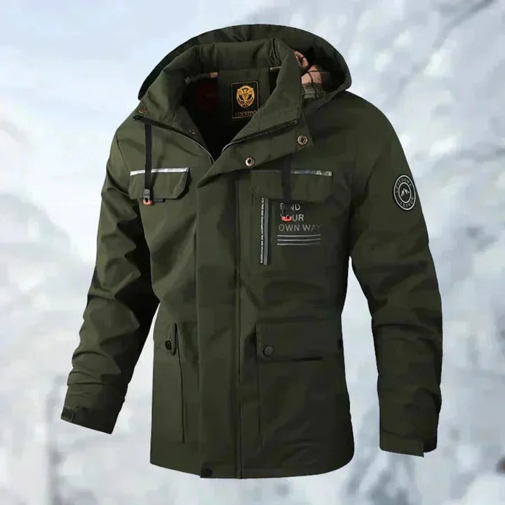 Wind Resistant and Waterproof Outdoor Jacket For Men with Enhanced Weather Protection