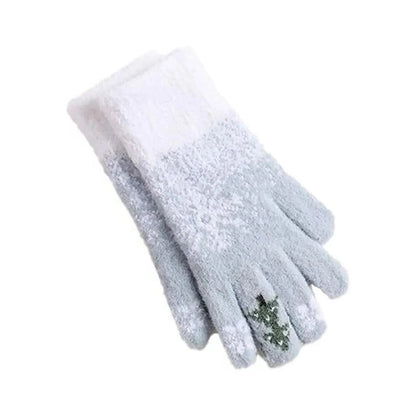 Warmth Interior Festive Fleece Lined Knit Gloves