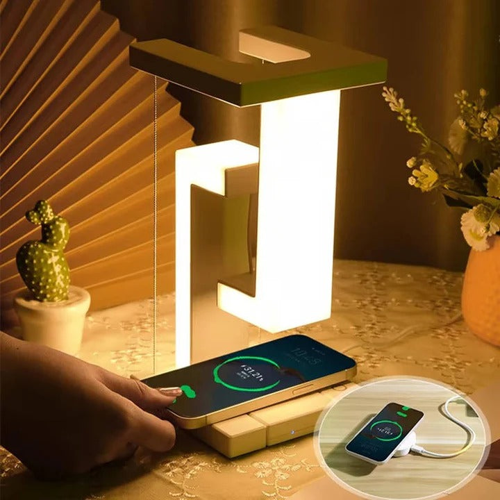 Levitating Ambient Illumination and Floating Lamp with Wireless Charger