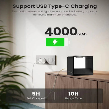 Interior Mounted Ambient Fixture and Indoor Wall Light with Motion Sensor and Remote Control