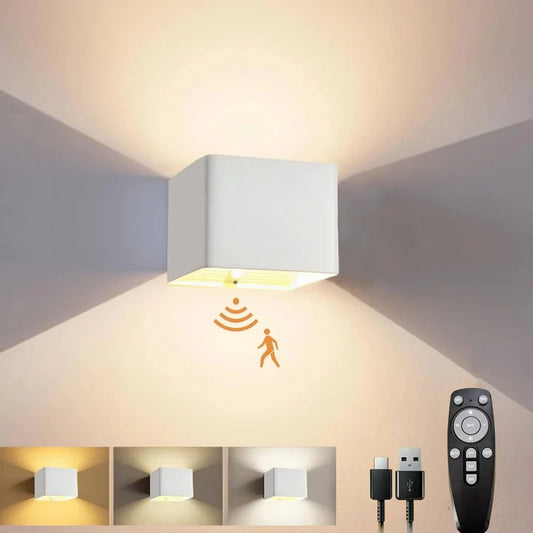 Interior Mounted Ambient Fixture and Indoor Wall Light with Motion Sensor & Remote Control