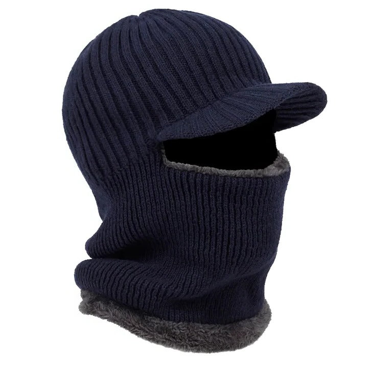 Woven Full-Face Thermal Headwear and Knit Beanie Balaclava