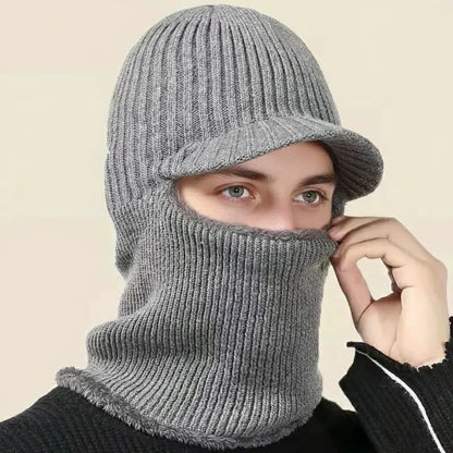 Woven Full-Face Thermal Headwear and Knit Beanie Balaclava