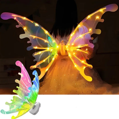 Kids Light Up Fairy Wings, Animated Costume Accessory for Pretend Play