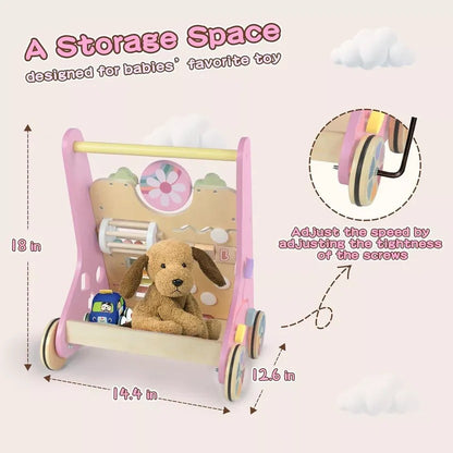 Toddler Skill Center and Wooden Activity Walker